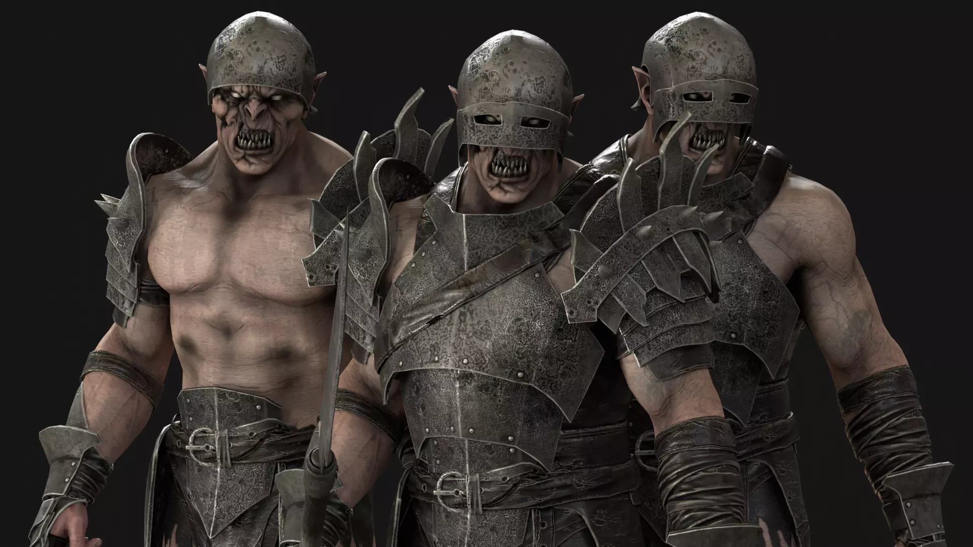 HeavyOrc1 Low-poly 3D model_26