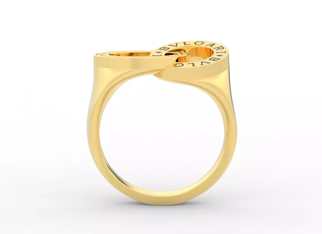 Bvlgari diamond named ring 3D print model_1