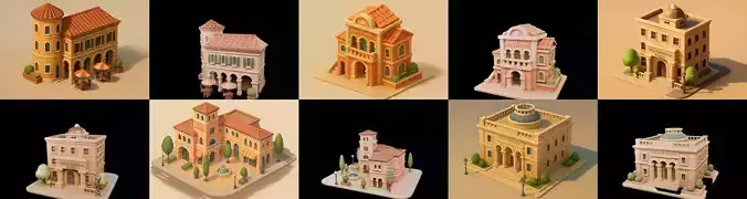 Villa luxe home bundle 4 pack 100 glb