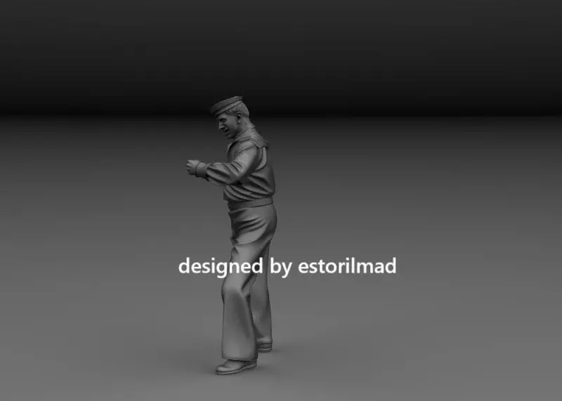 WW2 RUSSIAN SAILOR 3D print model_1