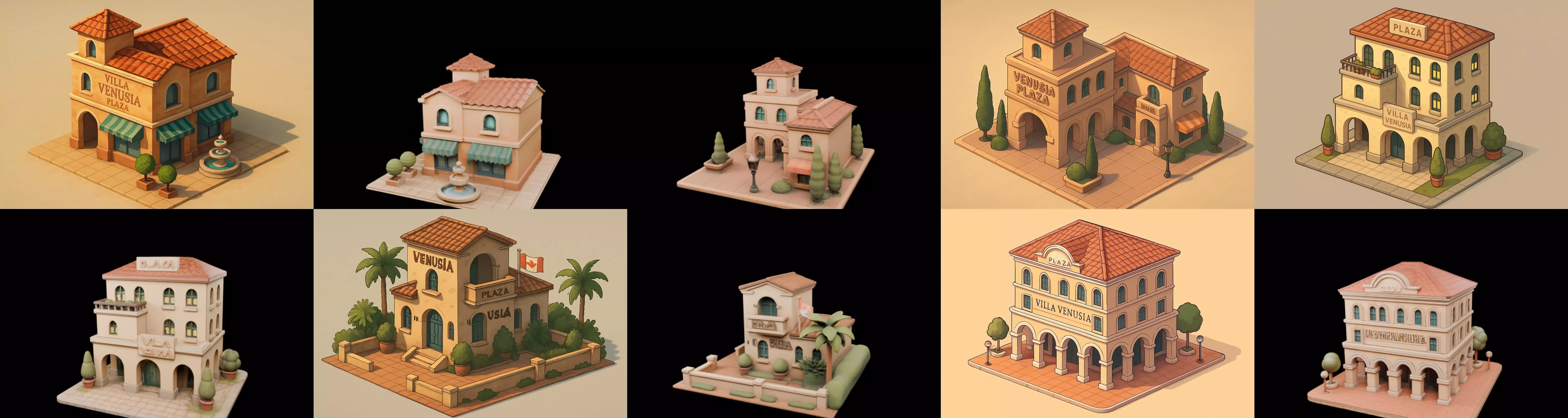 Villa luxe home bundle 3 pack 100 glb 3D model_18