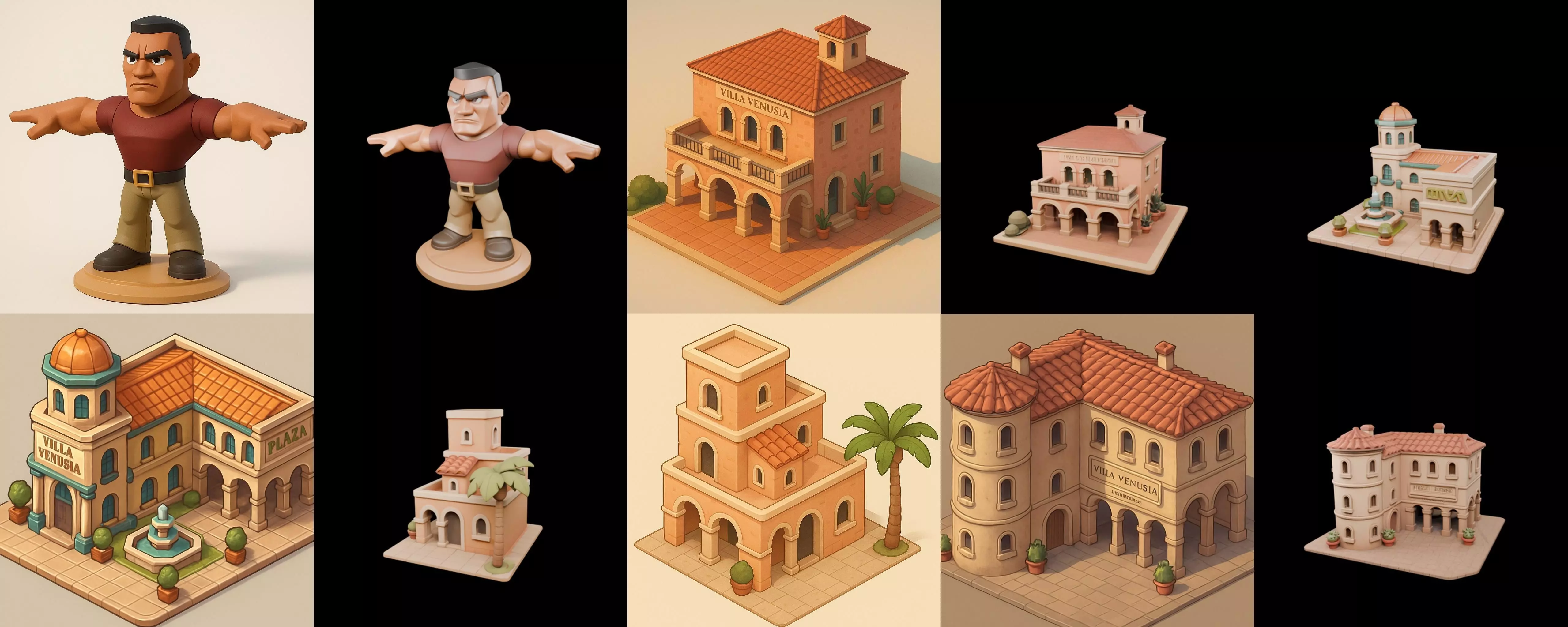 Villa luxe home bundle 3 pack 100 glb 3D model_6