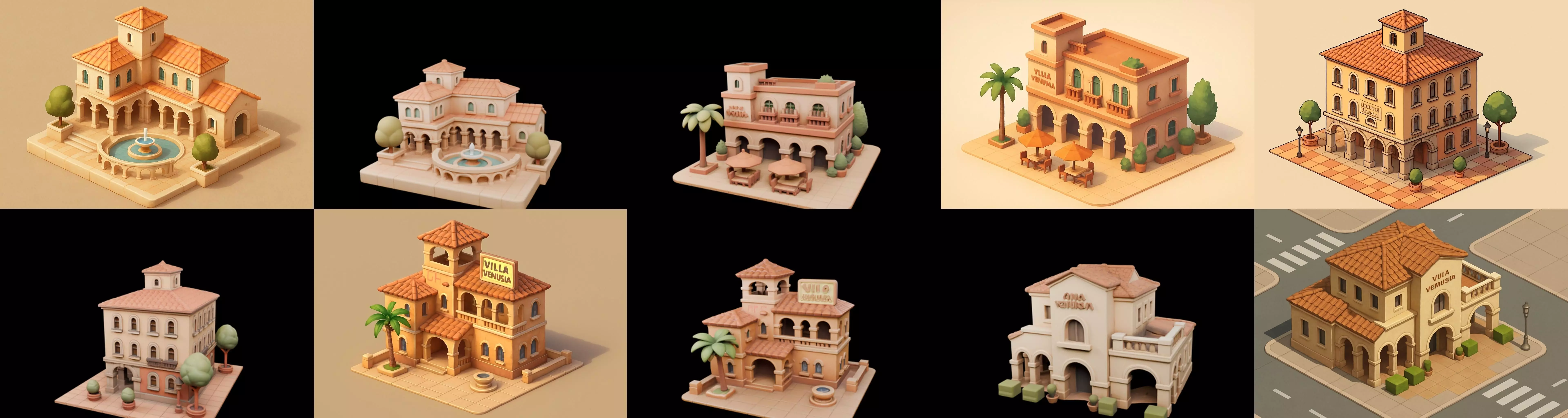 Villa luxe home bundle 3 pack 100 glb 3D model_14