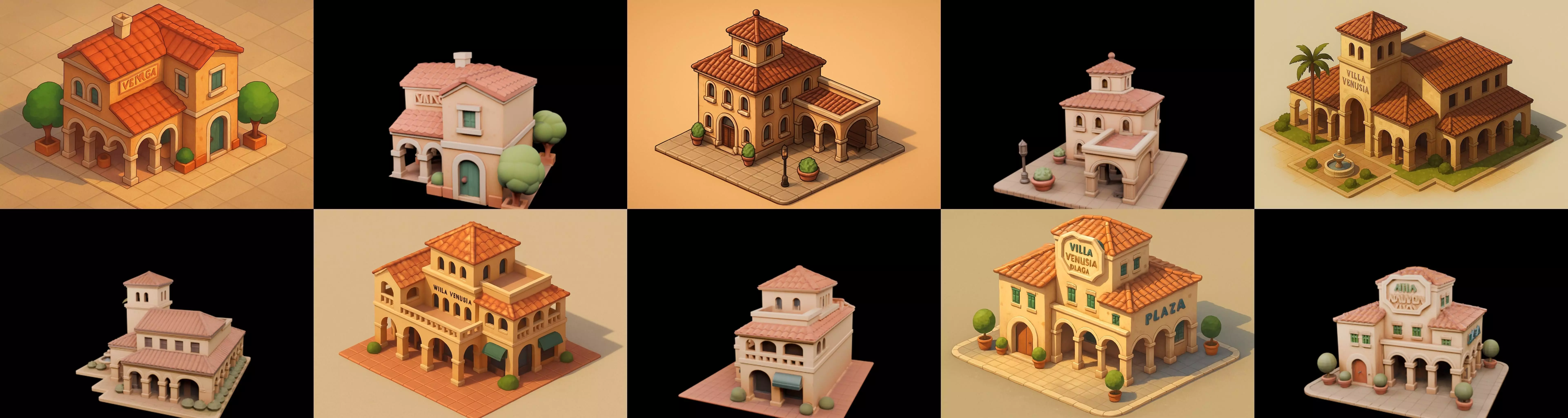 Villa luxe home bundle 3 pack 100 glb 3D model_19