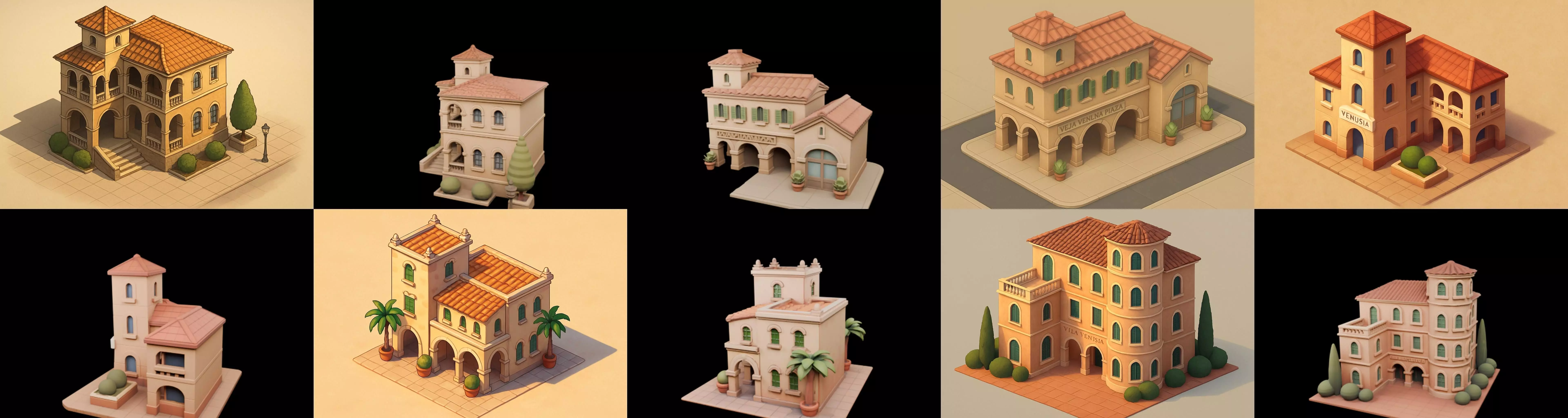 Villa luxe home bundle 3 pack 100 glb 3D model_9