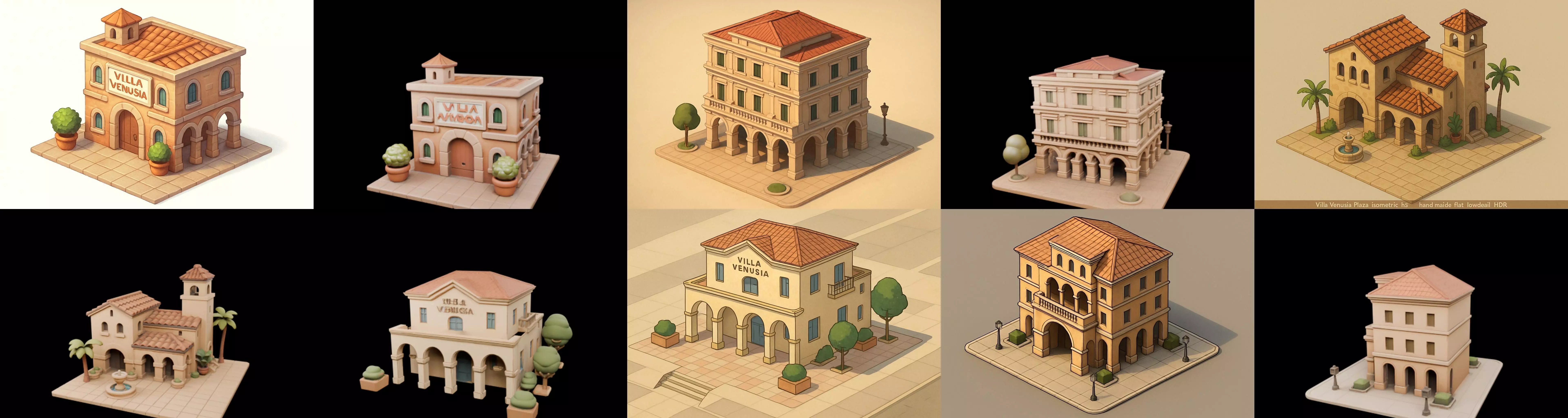 Villa luxe home bundle 3 pack 100 glb 3D model_8