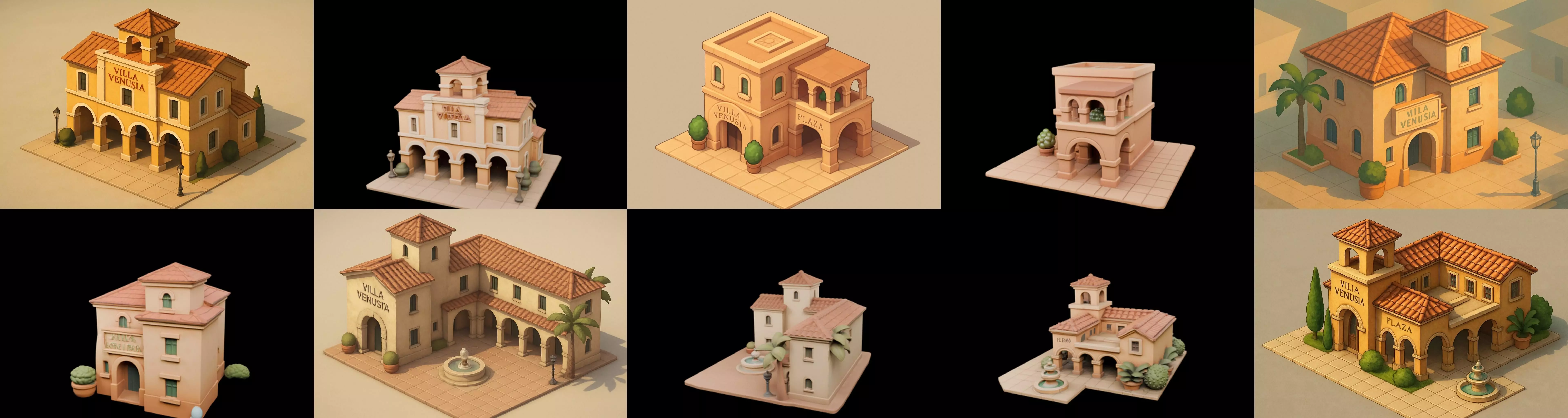 Villa luxe home bundle 3 pack 100 glb 3D model_5
