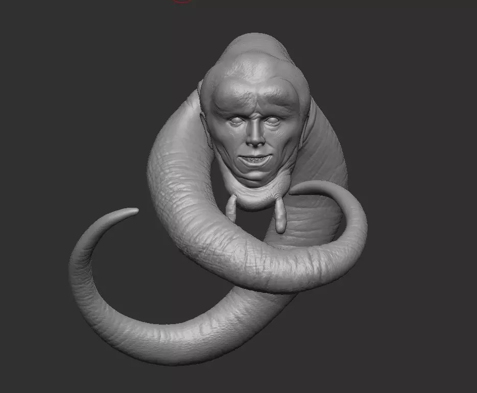 Bib Fortuna headsculpt for Action Figures 3D print model
