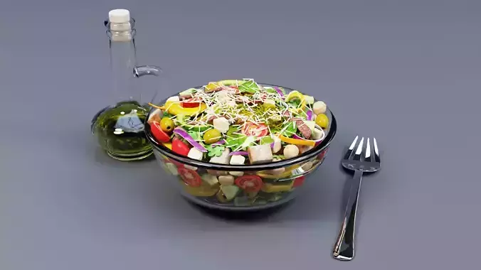 Salad 001 3D model