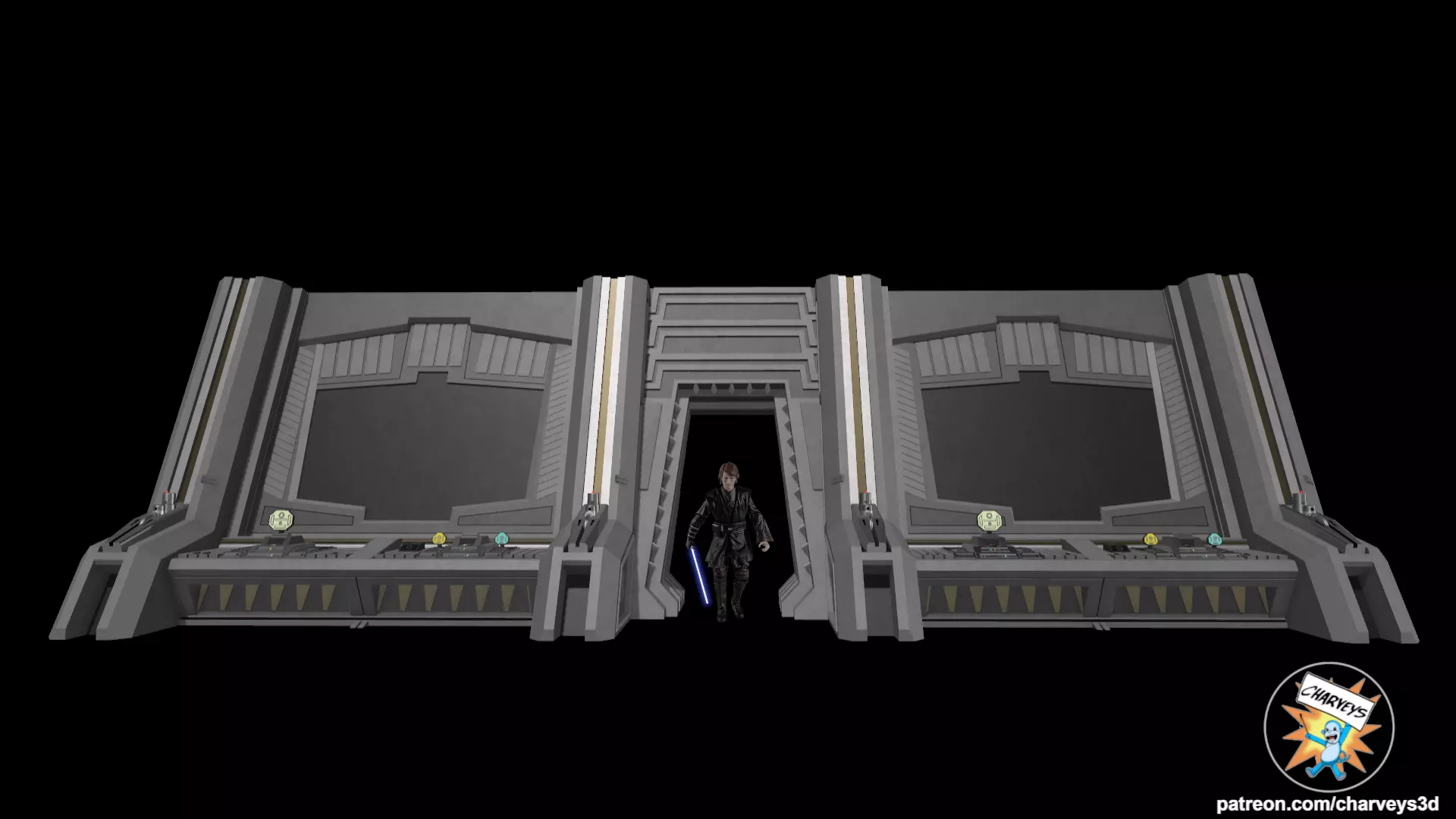 Star Wars Mustafar Control Room Computer for action figures 3D print model
