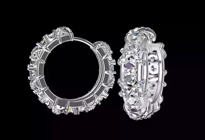 Earrings Tiffany 3D print model