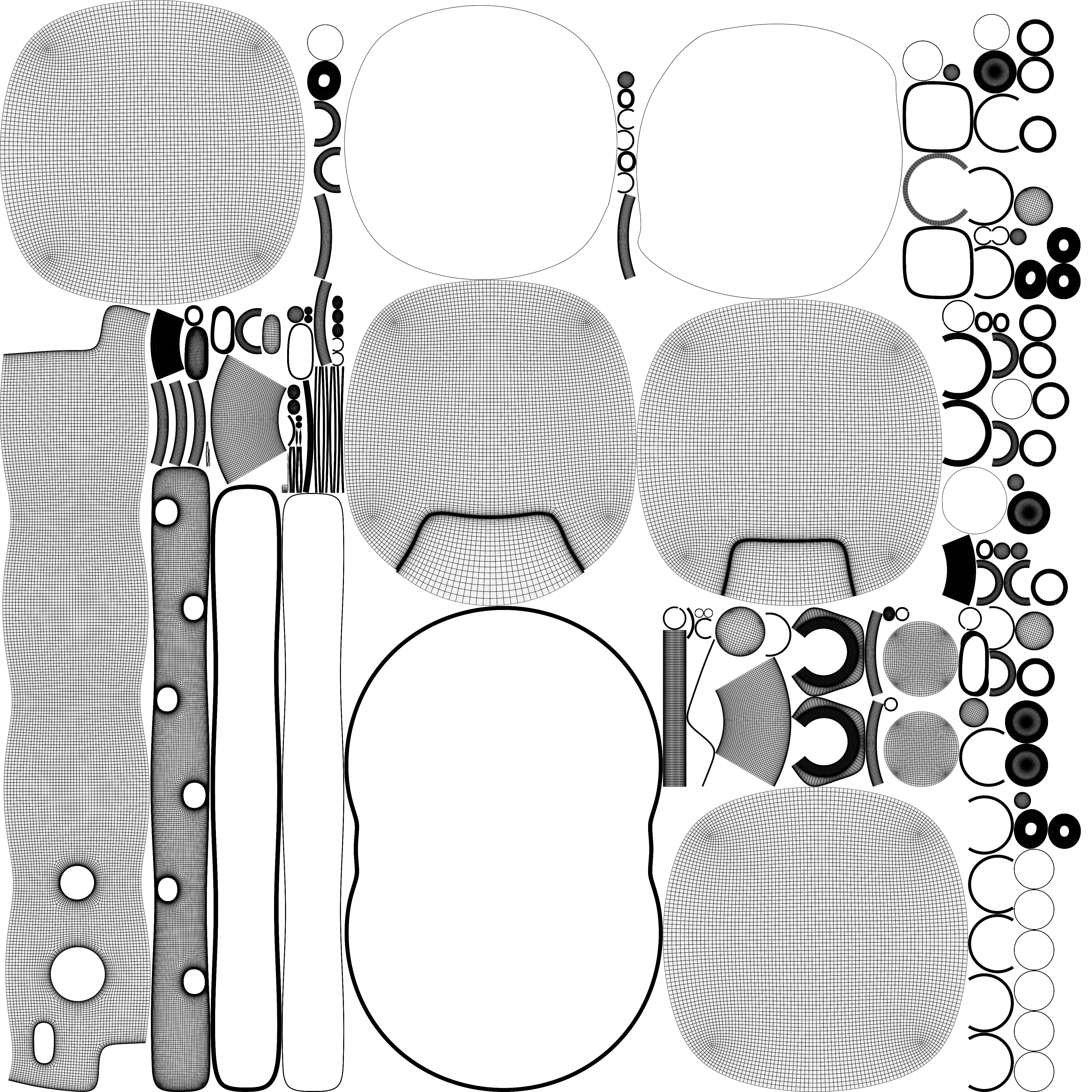 Sphere robot Low-poly 3D model_39