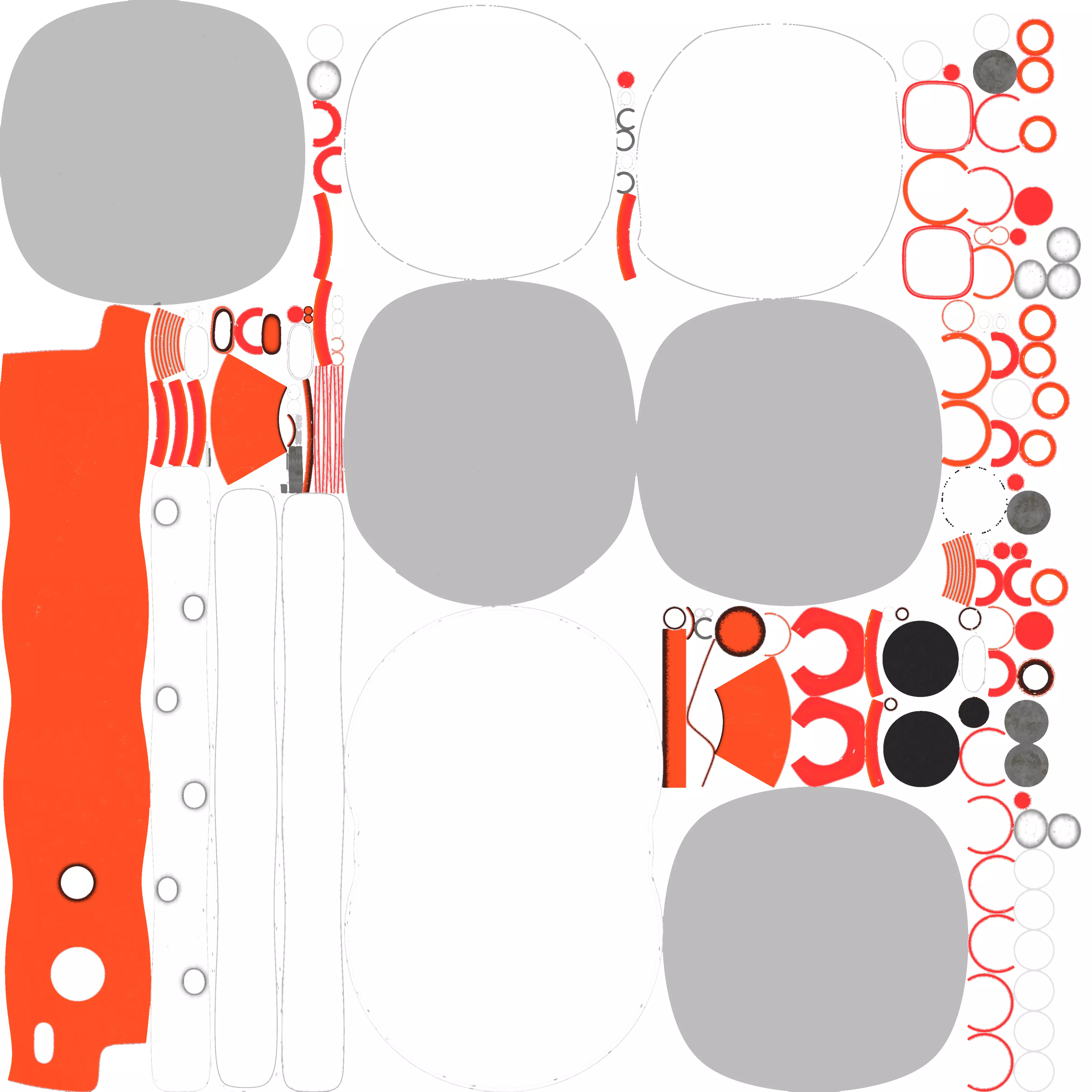 Sphere robot Low-poly 3D model_40