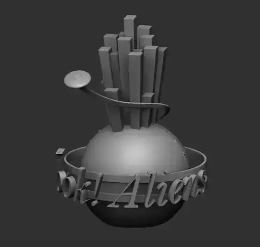 Aliens here 3D print model