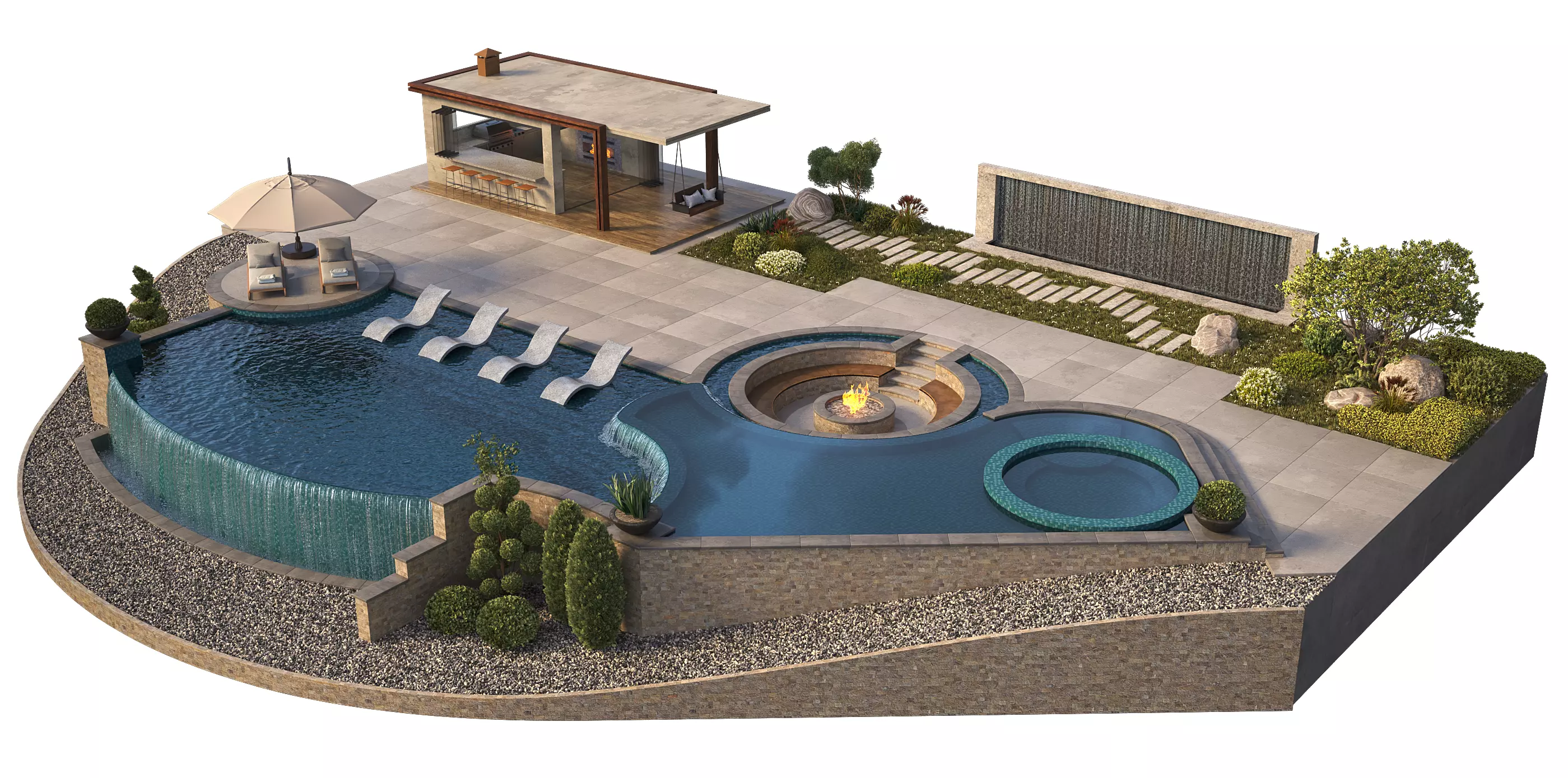 Swimming Pool 12 3D model_0