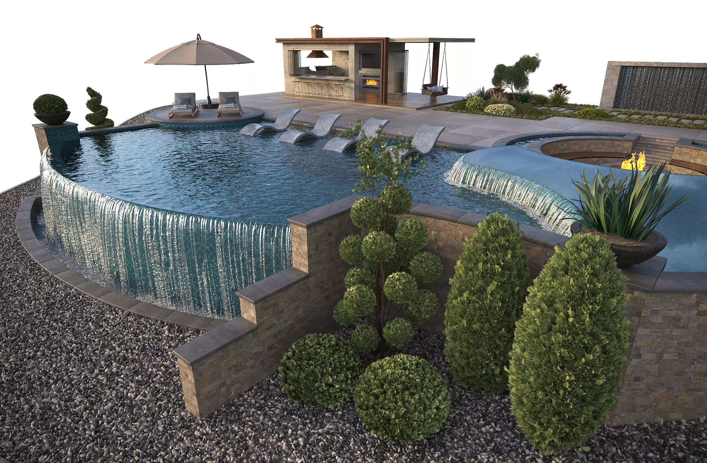 Swimming Pool 12 3D model_1