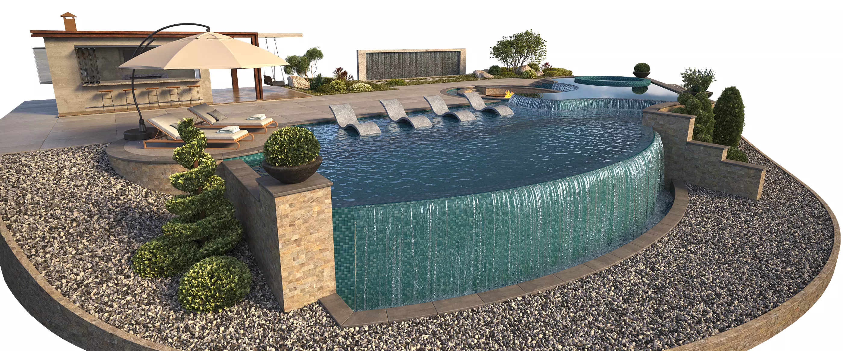 Swimming Pool 12 3D model_4