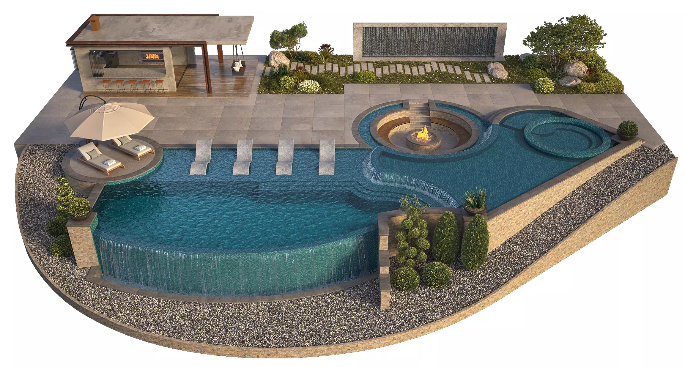 Swimming Pool 12 3D model_2