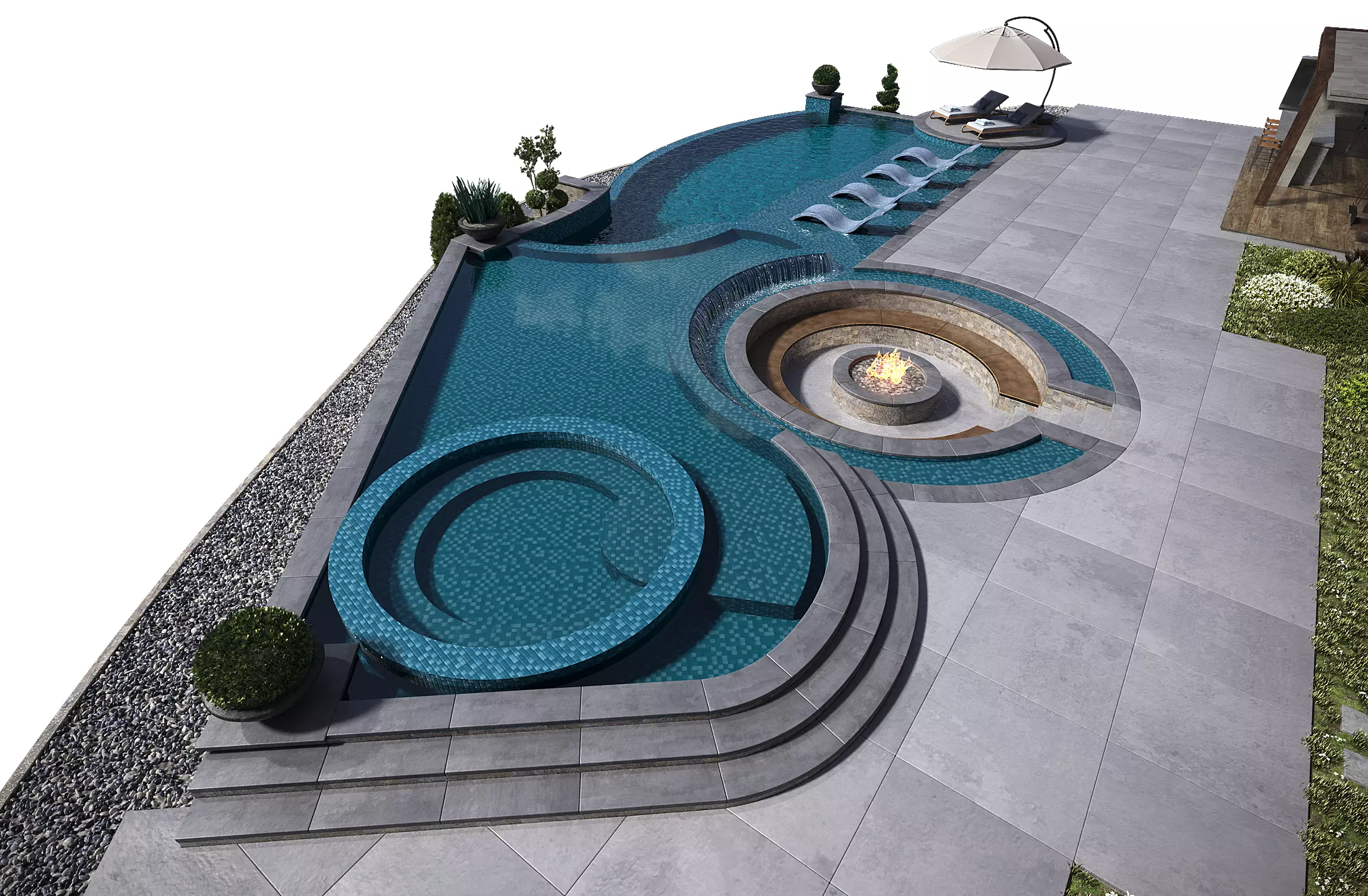 Swimming Pool 12 3D model_17