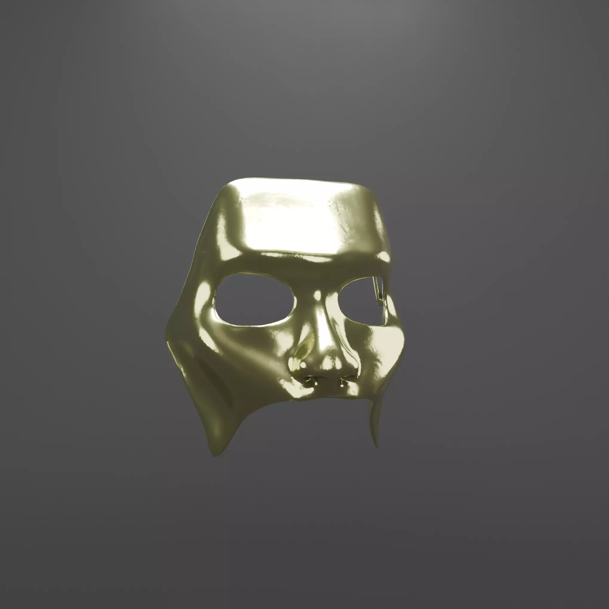 The Weeknd LEG 5 Mask AfterHours Til Dawn 2025 Gold Chrome Mask 3D print model_3