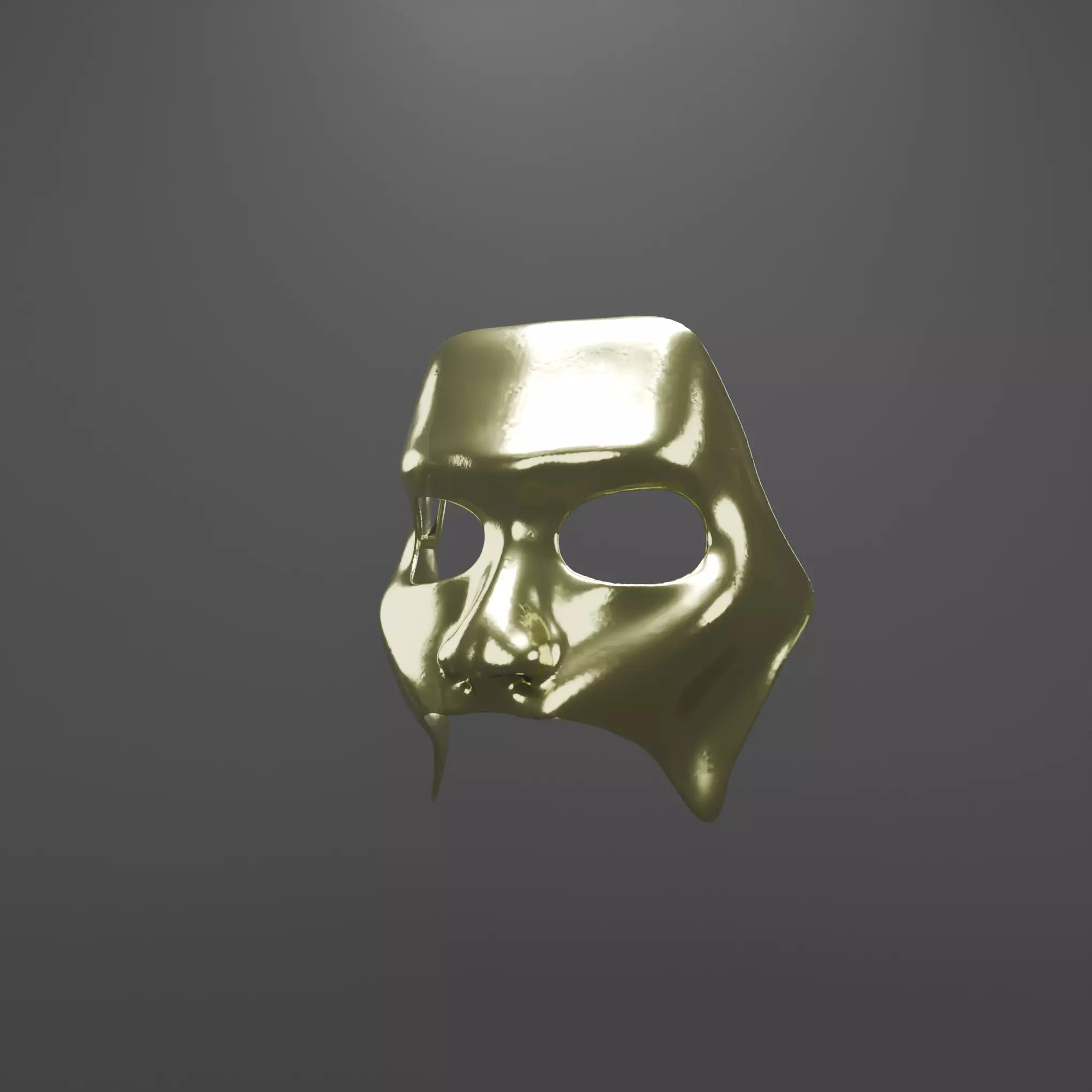 The Weeknd LEG 5 Mask AfterHours Til Dawn 2025 Gold Chrome Mask 3D print model_4