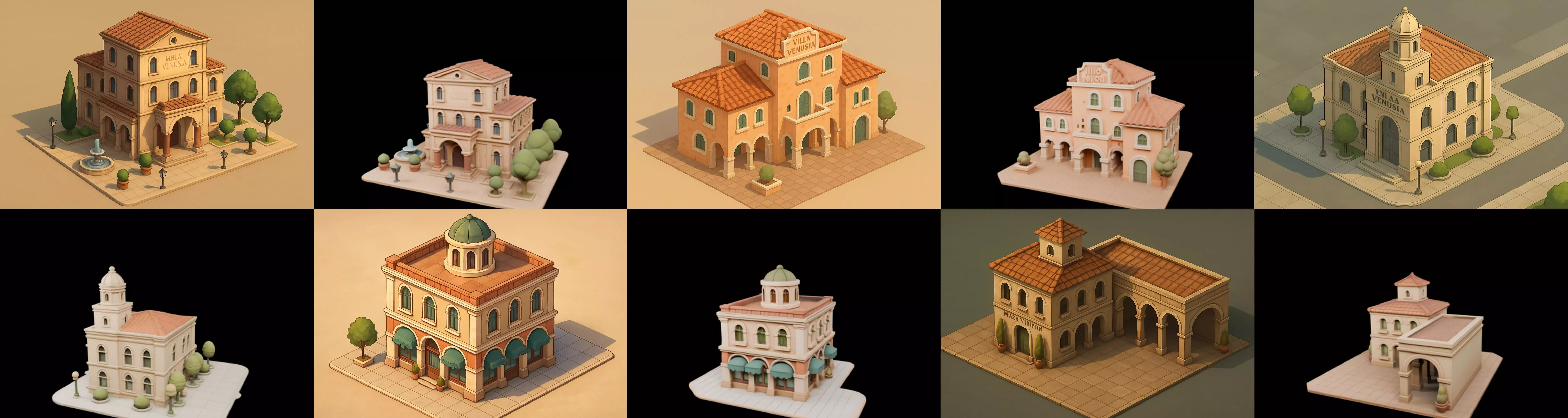 Villa luxe home bundle 13 pack 36 glb 3D model_6