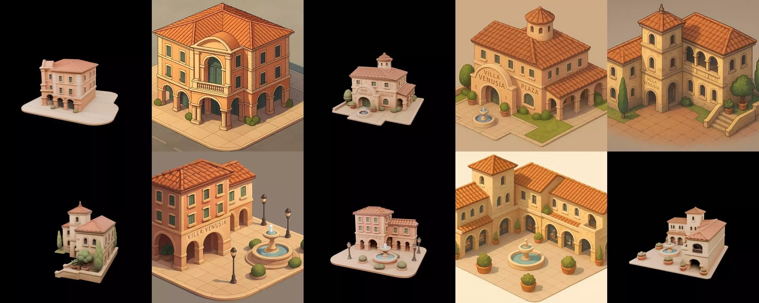 Villa luxe home bundle 13 pack 36 glb 3D model_3