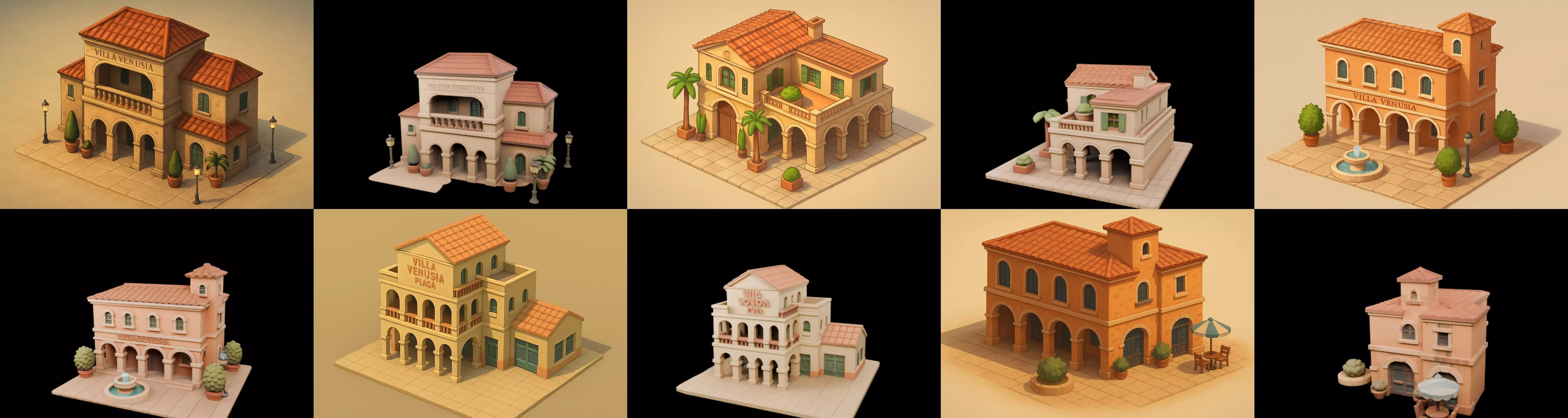 Villa luxe home bundle 13 pack 36 glb 3D model_1