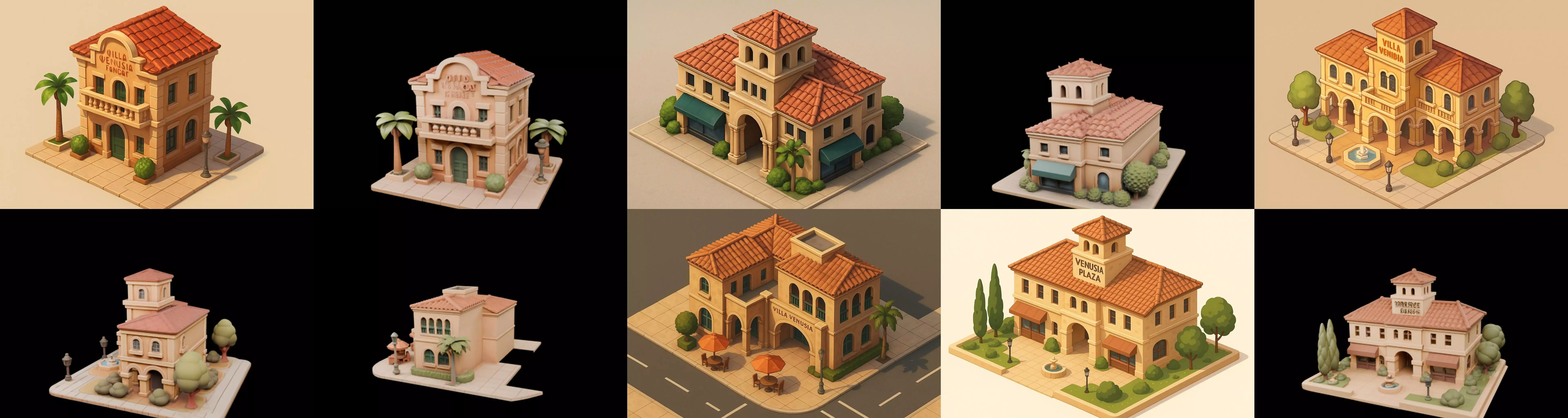 Villa luxe home bundle 13 pack 36 glb 3D model_0