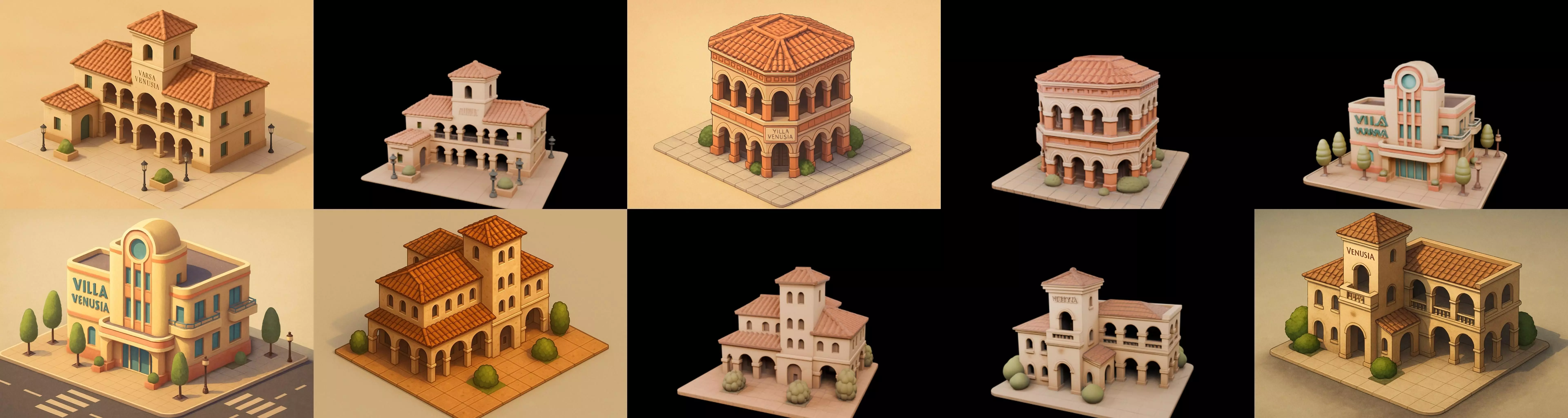 Villa luxe home bundle 12 pack 100 glb 3D model_6