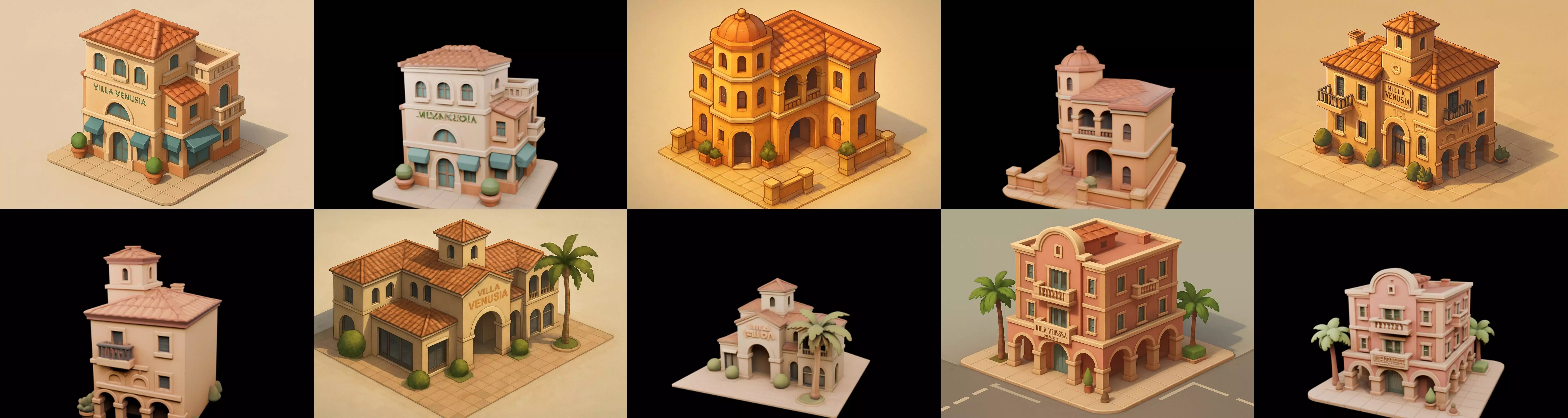 Villa luxe home bundle 12 pack 100 glb 3D model_7