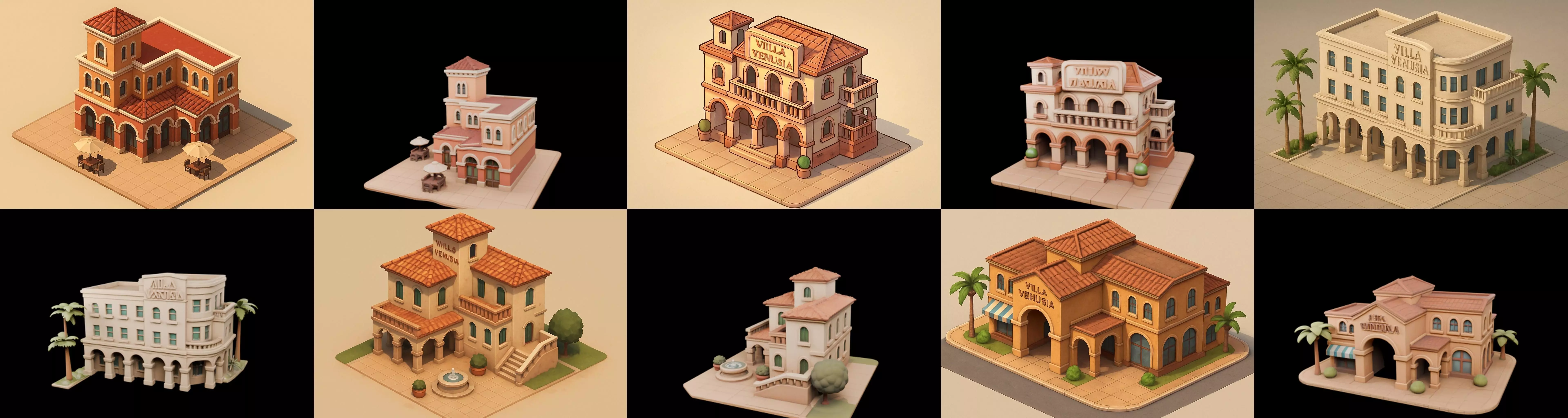 Villa luxe home bundle 12 pack 100 glb 3D model_0