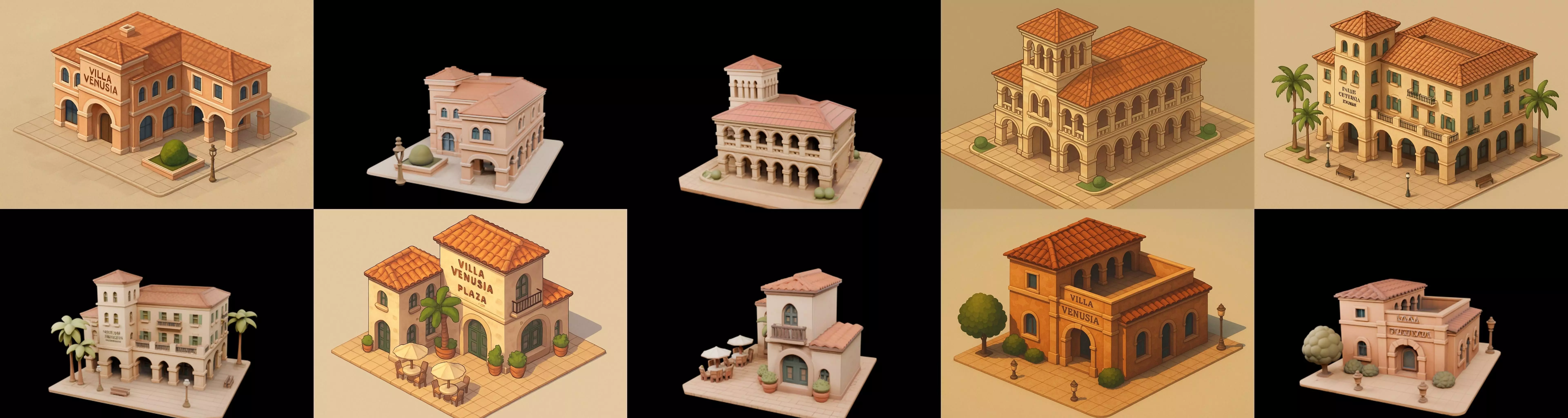 Villa luxe home bundle 12 pack 100 glb 3D model_1