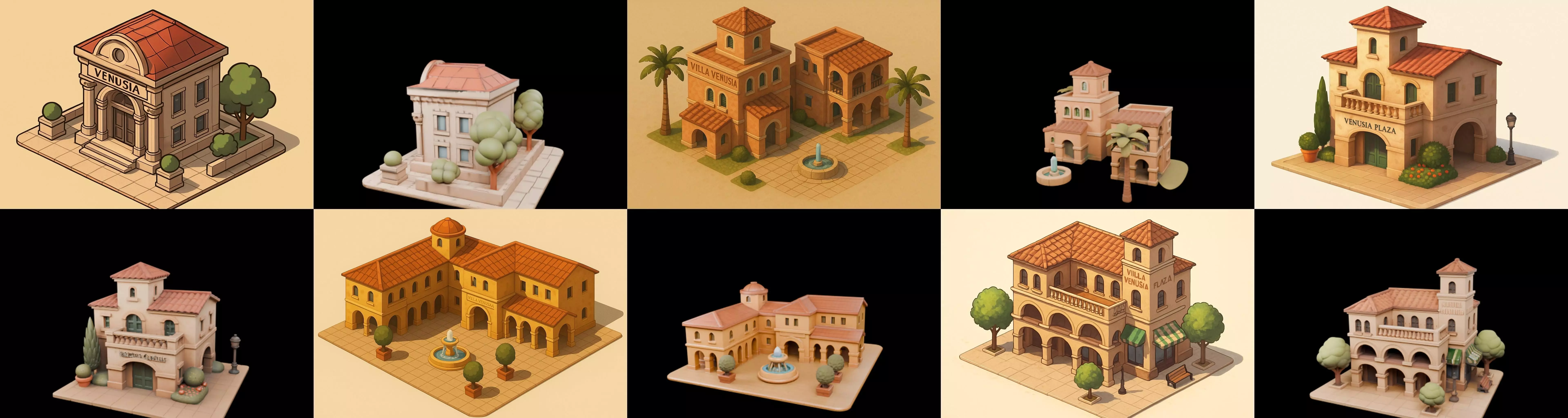 Villa luxe home bundle 12 pack 100 glb 3D model_18