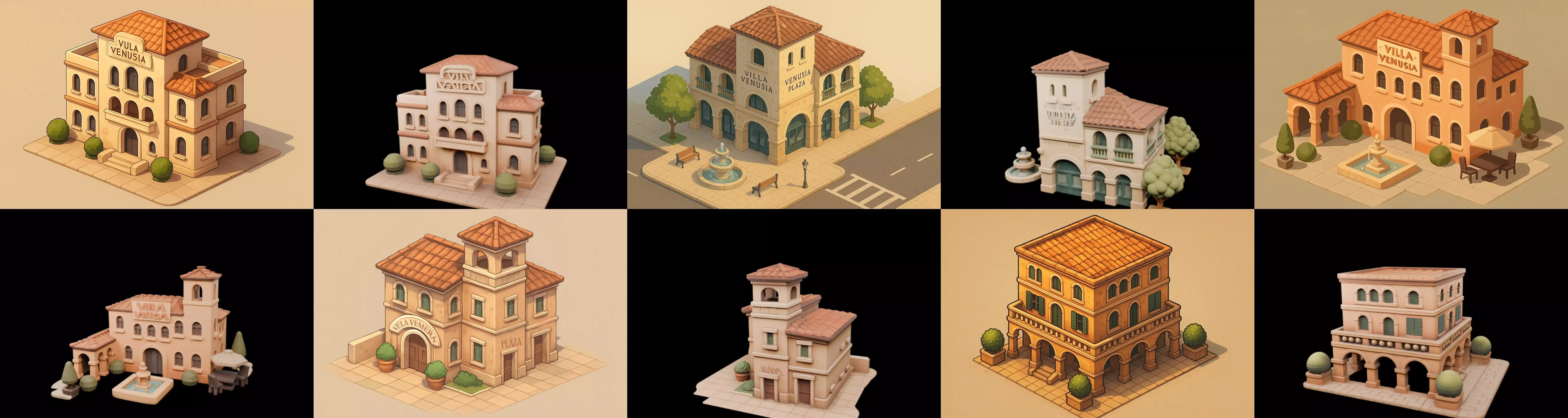 Villa luxe home bundle 12 pack 100 glb 3D model_5