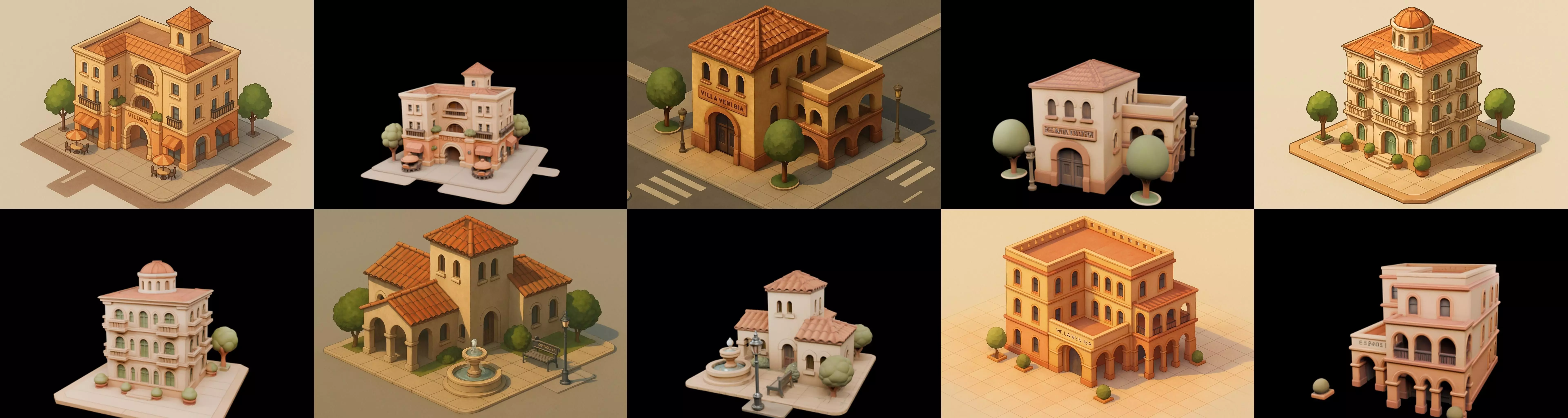 Villa luxe home bundle 12 pack 100 glb 3D model_3