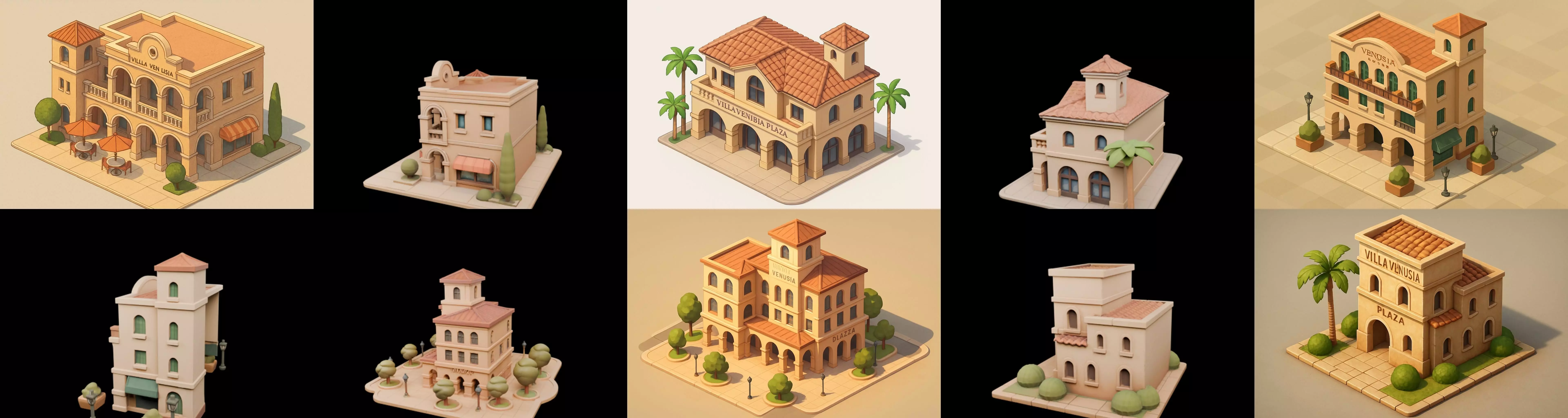 Villa luxe home bundle 12 pack 100 glb 3D model_13