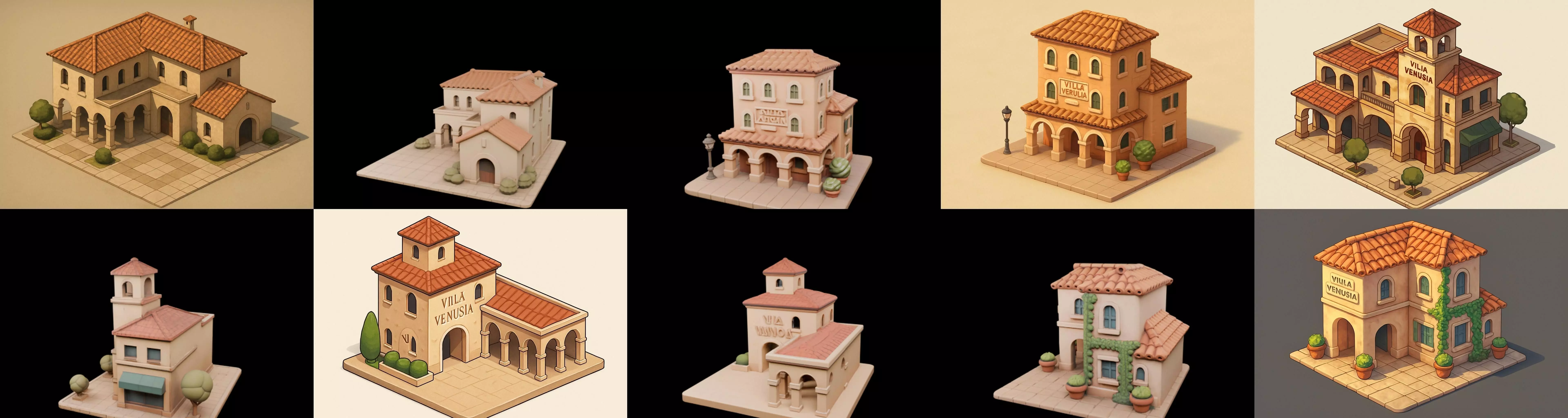 Villa luxe home bundle 12 pack 100 glb 3D model_10