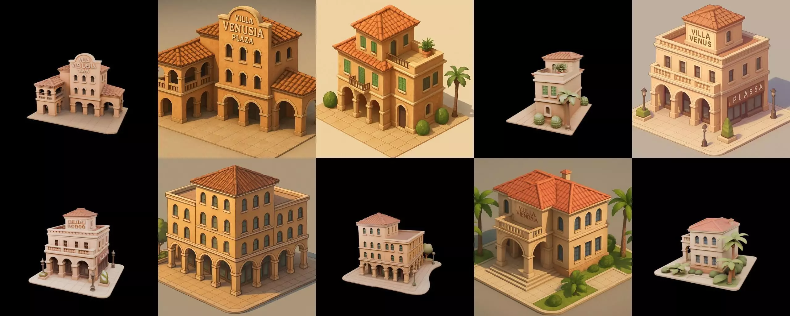 Villa luxe home bundle 12 pack 100 glb 3D model_16