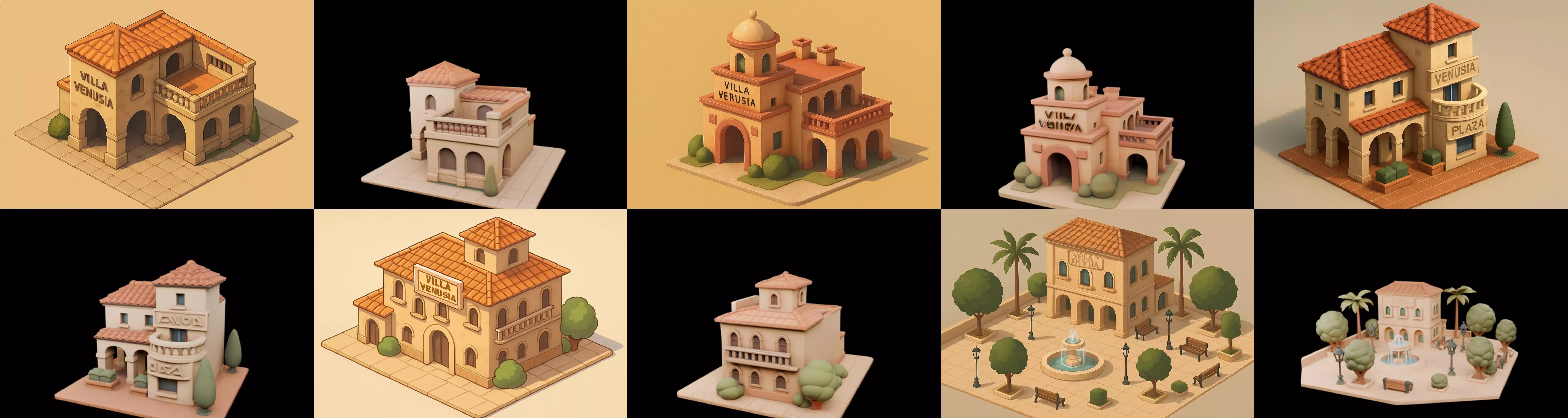 Villa luxe home bundle 12 pack 100 glb 3D model_11