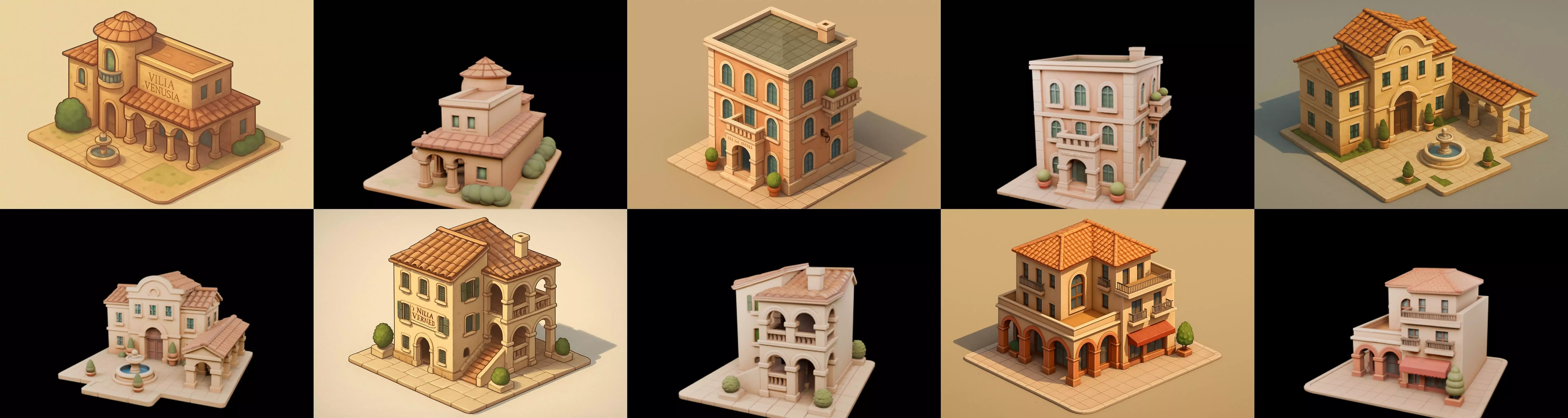 Villa luxe home bundle 12 pack 100 glb 3D model_19