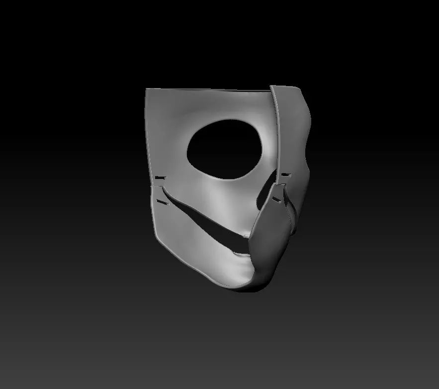 Mexican skull mask 3D print model_3