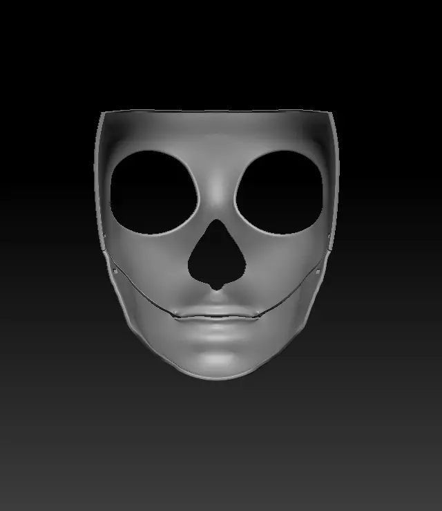 Mexican skull mask 3D print model_4