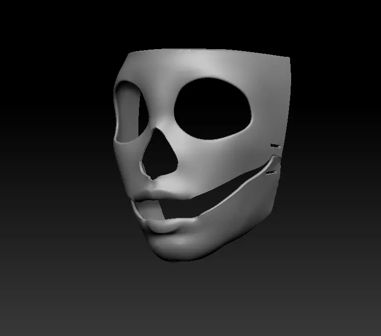 Mexican skull mask 3D print model_2