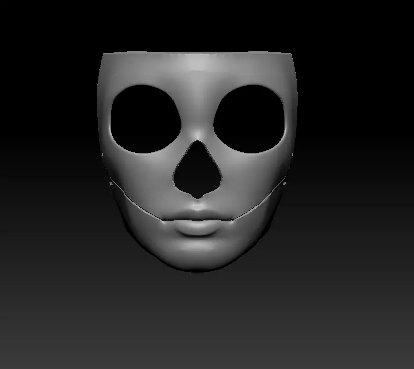 Mexican skull mask 3D print model_0