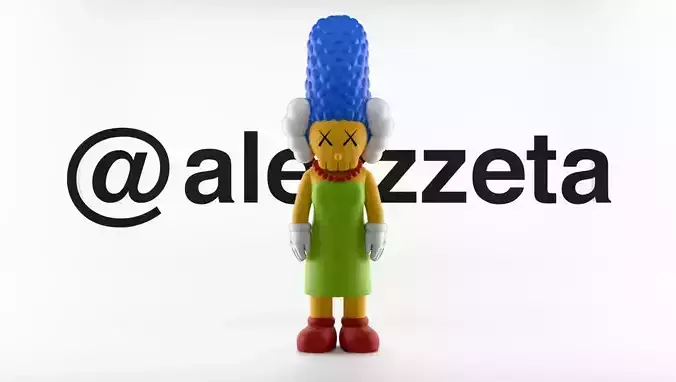 Kaws Marge Simpson Textured