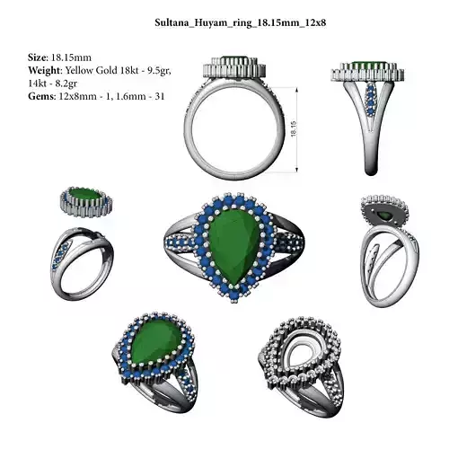 Sultana Huyam ring
