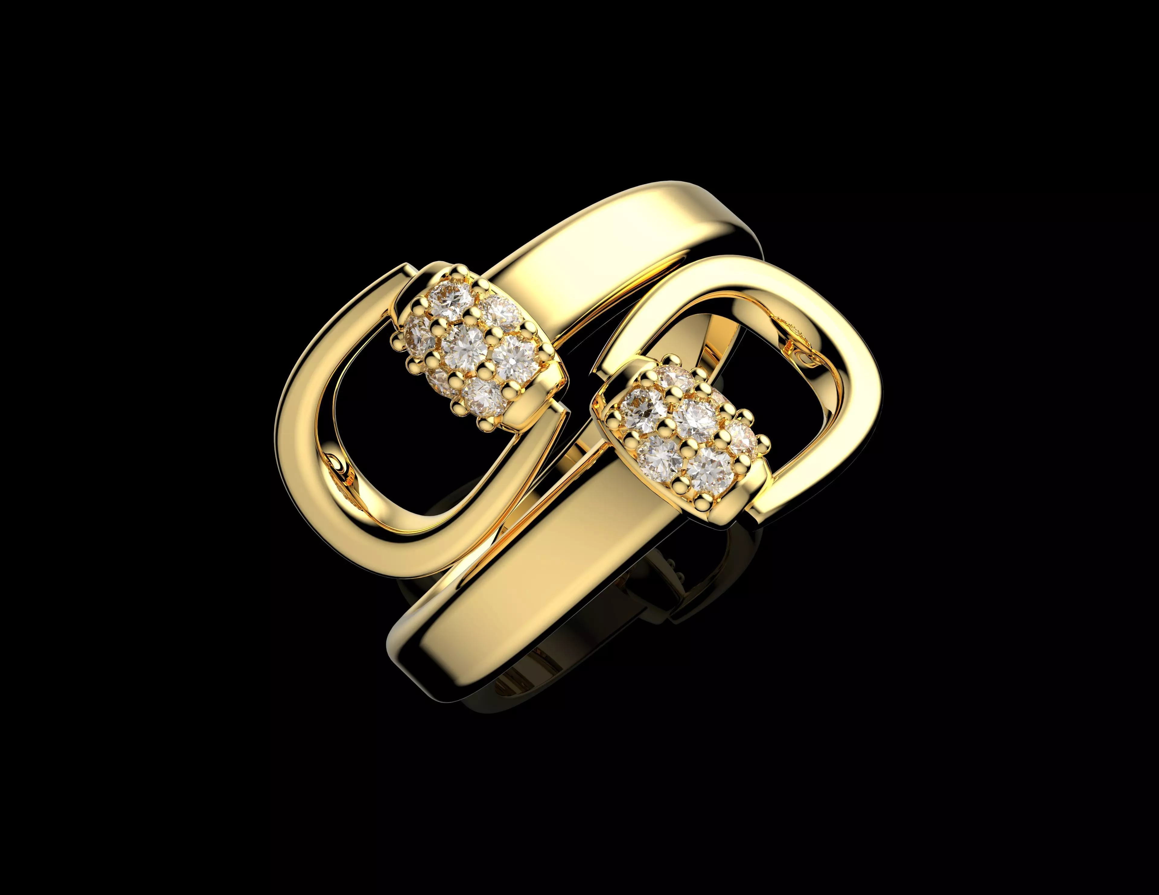 Gold N1445 3D print model_3