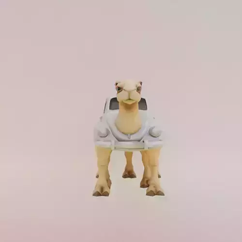 Tracotucotulu Delapeladustuz Italian brainrot Low Poly Low-poly 3D model