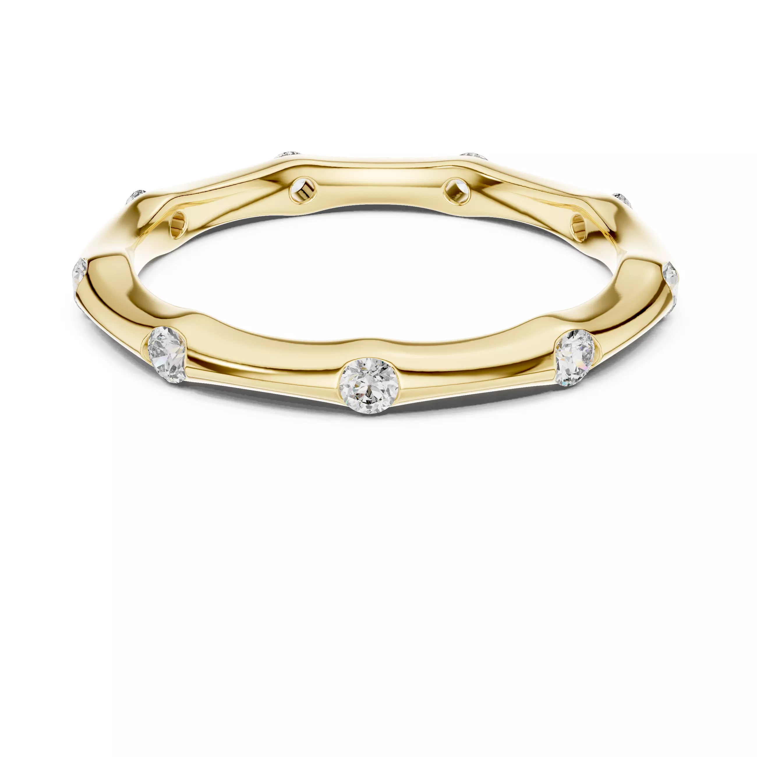 Thin Diamond Band Ring 3dm stl renders animation videos details  3D print model_13